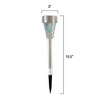 Nature Spring Solar Mosaic Battery-Operated Stainless Steel LED Light for Outdoor Landscapes, Patios, and Pathways - Gray - 3 of 4