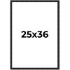 PosterPalooza | 25x36 Thin Barnwood Picture Frame, UV Acrylic, 2 Finishes - Grey and Black - 2 of 4