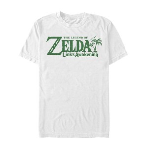 Men's Nintendo Legend of Zelda Link's Awakening Palm Logo T-Shirt - 1 of 4
