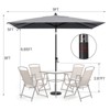 Crestlive Products 9 x 5 FT Patio Outdoor Umbrella  Rectangular Tilting Parasol Waterproof - 3 of 4