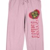 TMNT Valentine's Day Turtles Women's Pink Sleep Pajama Pants - 2 of 4