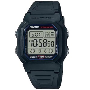 Casio Men's Water-Resistant Digital Watch with Black Strap - W-800H-1AV - 1 of 2