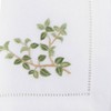 Saro Lifestyle 6pk White Embroidered Oregano Design Napkin 20" : 20x20 Inch Polyester, Machine Washable Cloth Napkins - 2 of 3
