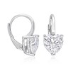 Ross-Simons 4.00 ct. t.w. Moissanite Heart Earrings in Sterling Silver - 3 of 4