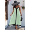 I AM A FASHION JUNKY Plus Colorblock Spaghetti Strap A Line Dress - 4 of 4