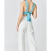 Women's Back Tie Elevated Knit Bralette - 2.7 AUGUST APPAREL - 2 of 4
