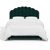 Skyline Furniture Queen Emma Shell Upholstered Bed Dark Teal Green: Pine Frame, Polyester Fabric, Spot Clean - 2 of 4
