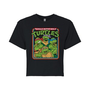 Women's - Teenage Mutant Ninja Turtles - Retro Group Cropped Graphic T-Shirt - 1 of 4