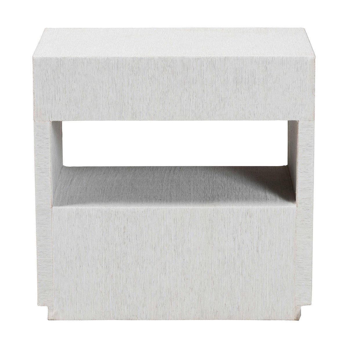 bali & pari Kai Grasscloth End Table White - thumbnail 7