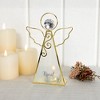 Pavilion Gift Company- April - 6.5" Angel Tealight Candle Holder Religion Faith Birthday Zodiac Aries Taurus Birthstone Gift - 2 of 4