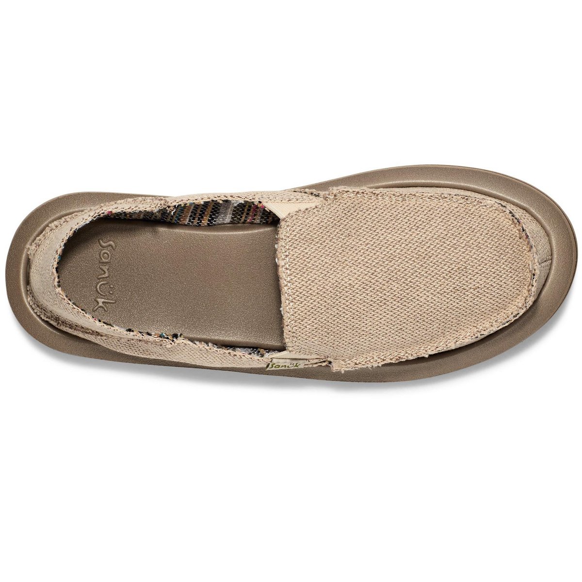 Женские туфли Sanuk Women's Donna Hemp 2 Tone Loafers - Natural, 7 — фото 4