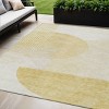 Gold Wheat And Ivory Geometric Washable Indoor Outdoor Area Rug - 2 of 4