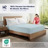 Kickoff 300 Thread Count 100% Organic Bamboo Viscose Fitted Sheet Only, Extra Deep Pocket, Cooling & Breathable, Double Stitching, Bedding Sheet - 2 of 4