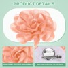 Unique Bargains Alloy Satin Fabric Big Rose Flower Dainty Brooches Pins 1 Pc - 2 of 4