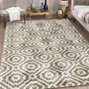 Modern Geometric Area Rug, Pearl Velvet Polyester, Washable, Non-Slip, Foldable for Hallway, Kitchen, Entryway & Office - 4 of 4