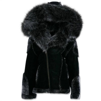 Boy's Kids El Jefe Shearling Moto Jacket - JORDAN CRAIG