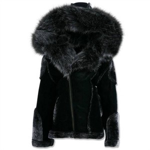 Boy's Kids El Jefe Shearling Moto Jacket - JORDAN CRAIG - 1 of 4