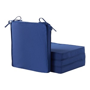 18in Square Outdoor Chair Pad Set of 4 - 1 of 4