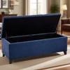 PAGED Tufted Top Storage Ottoman Modern End Of Bed Bench with Wood Legs and Soft Close Lid for Family Room, Living Room - 2 of 4