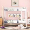 Streamdale Full XL Over Queen Metal Bunk Bed, White - 2 of 4