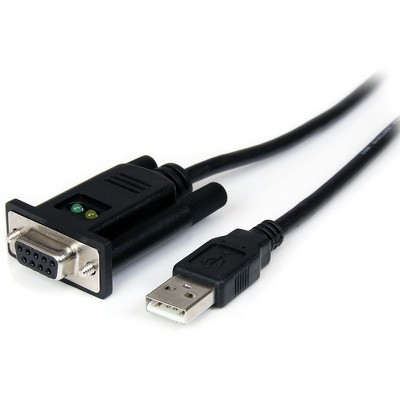 StarTech.com USB to Serial Adapter - Null Modem - FTDI USB UART Chip - DB9 (9-pin) - USB to RS232 Adapter - 1 x DB-9 Female Serial