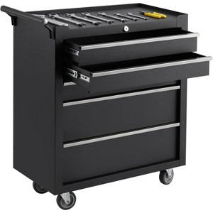 Mobile 4/5-Drawer Rolling Tool Chest – 24-Inch Deep Metal Storage Cabinet with Wheels, Drawer Liners for Garage, Warehouse, Workshop, Repair Shop - 1 of 4