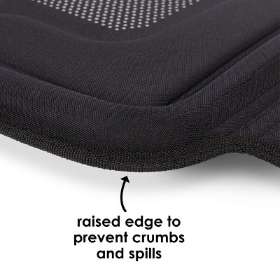 Diono Seat Guard Complete, Full Size Car Seat Protector, Raised Edges, Non Slip Backing, Black