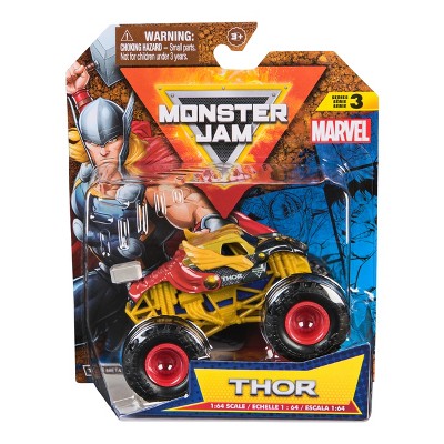 Monster Jam Marvel Official Thor Monster Truck - 1:64 Scale