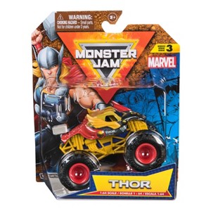 Monster Jam Marvel Official Thor Monster Truck - 1:64 Scale - 1 of 4