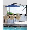 10ft Offset Patio Umbrella - 360° Rotation & Easy Tilt Cantilever Design, Windproof Round Canopy for Poolside/Backyard/Garden - 2 of 4