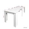 NicBex Multifunctional Extendable Console Table, Convertible to 118.5" Dining Table, Modern Rectangular Dining Table for 8, Convertible Table - 4 of 4