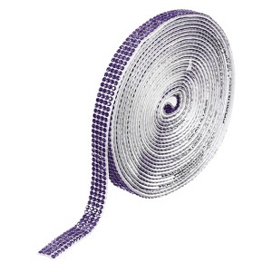 Unique Bargains Self-Adhesive Crafts Decorations Crystal Rhinestone Diamond Ribbons - 1 of 4