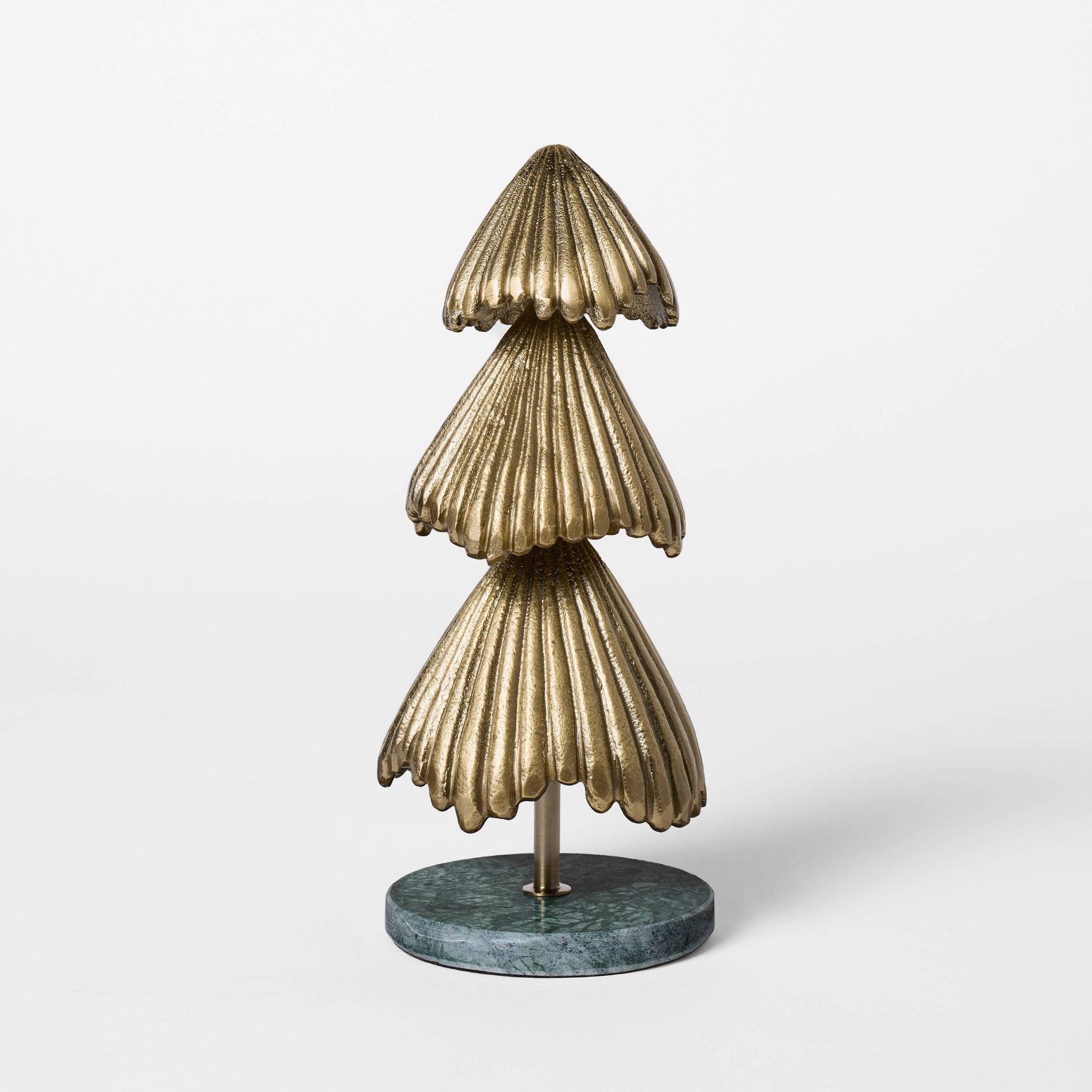 Metal Christmas Tree with Marble Base Gold - Threshold™ designed with Studio McGee