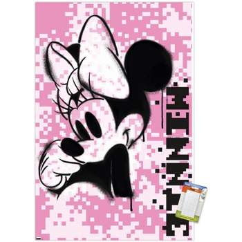 Trends International Disney Minnie Mouse - Pink Pixels Unframed Wall Poster Prints
