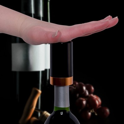 Black and Gold Automatic Vacuum Wine Saver with LED Display