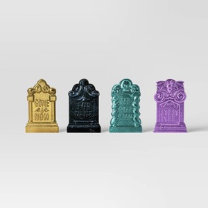 4pk 17" Tombstones Halloween Decorative Prop - Hyde and EEK! Boutique™ - 1 of 4