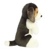 Aurora Medium Sitting Pretty Beagle Pup Miyoni Adorable Stuffed Animal White 9.5" - 3 of 4