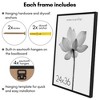 Americanflat 24x36 Poster Frame with Polished Plexiglass - Soho Collection - Gallery Style Deep Molding Picture Frames for Wall Display - Black - 4 of 4