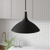 Hudson and Canal 14" Wide Pendant with Metal Shade - 2 of 4