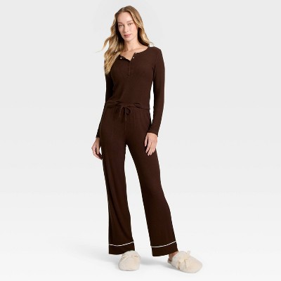 Women's Cozy Ribbed Long Sleeve Henley Pullover - Auden' - image 3