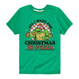 Boys' - Teenage Mutant Ninja Turtles - All I Want For Christmas Short Sleeve Graphic T-Shirt - 1 of 4