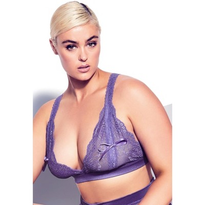 Women's Plus Size Sophie Strappy Bralette -blue