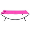 VidaXL Patio Lounge Bed Fabric Pink - 3 of 4