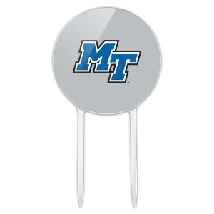Middle Tennessee State Secondary Logo Acrylic Cake Topper Party Decoration for Wedding Anniversary Birthday Graduation - 1 of 4