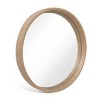 Wood Round Mirror Natural - WallBeyond - 4 of 4