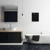 Stupell Industries Bathroom Word Search Activity over Distressed Black Wall Plaque Art - 3 of 4