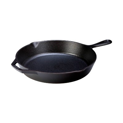 Lodge 12 Cast Iron Skillet Preseasoned Non Stick Scratch Resistant 