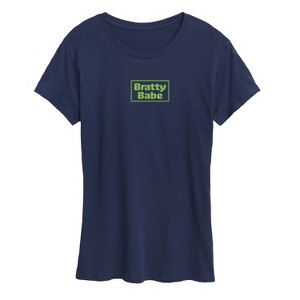 Women's - Instant Message - Bratty Babe Short Sleeve Graphic T-Shirt - 1 of 4