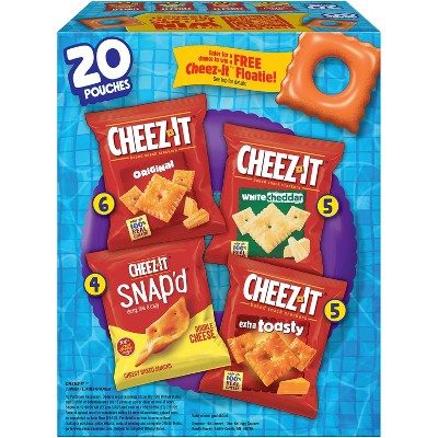 Cheez-It Cheese Lovers Multipack Crackers - 19.1oz/20ct