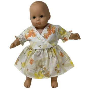 Doll Clothes Superstore Yellow Dress Fits 15-16 Inch Baby Dolls